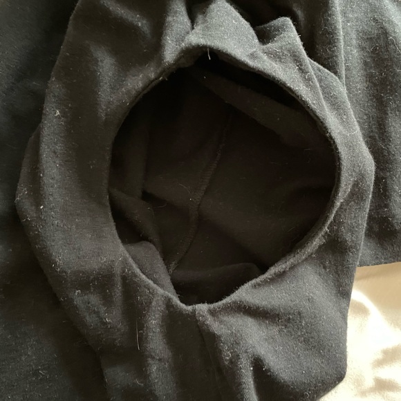 Betsy Johnson Black Cotton Waist Cut Out Dress Size L - Picture 5 of 5